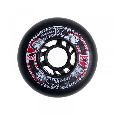 Wheels - Seba - Street Kings 80mm/85a - Black Inline Skate Wheels - Photo 1