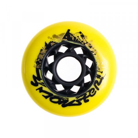 Special Deals - Gyro 3Monster 76mm/85a - Yellow Inline Skate Wheels - Photo 1