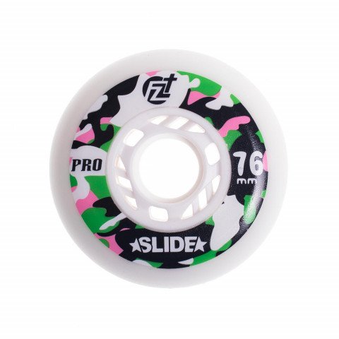 Wheels - Freezy - Slide 76mm/90a - White Inline Skate Wheels - Photo 1