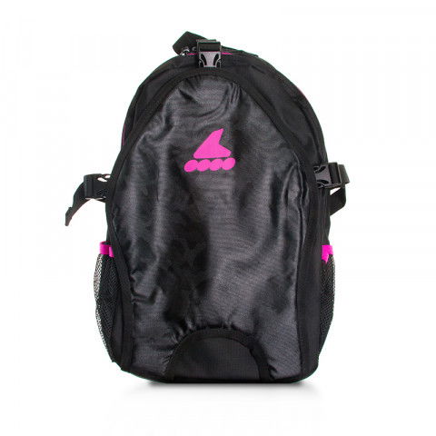 Gray and black pink backpack discount