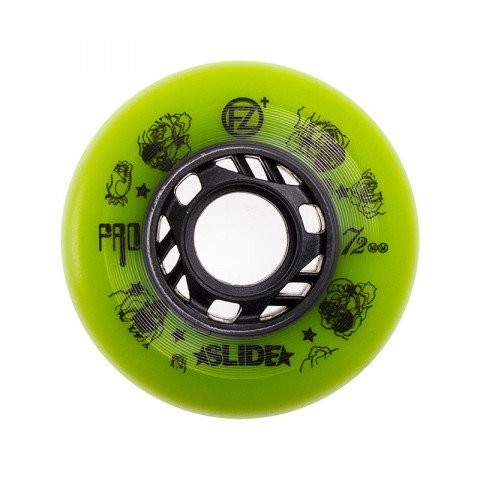 Special Deals - Freezy - Slide 72mm/90a - Green Inline Skate Wheels - Photo 1