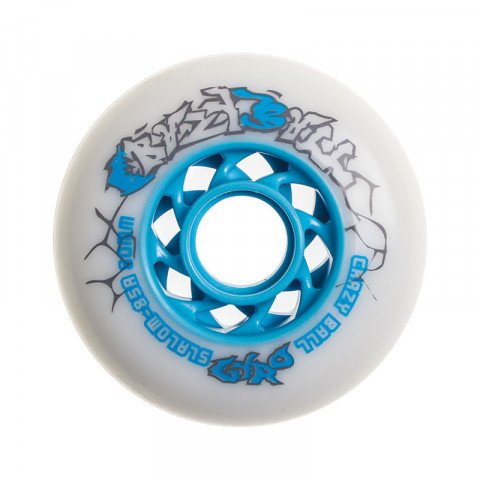 Special Deals - Gyro - Crazy Ball 80mm/85a - White/Blue Inline Skate Wheels - Photo 1