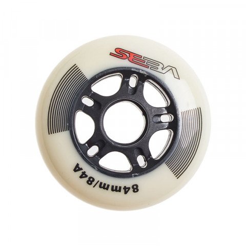 Special Deals - Seba - CC Wheel 84mm/84a - White/Black (1 pcs.) Inline Skate Wheels - Photo 1