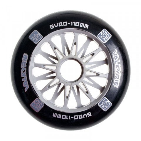 Wheels - Gyro - Valkyrie 110mm/87a (1 pcs.) - Black Inline Skate Wheels - Photo 1