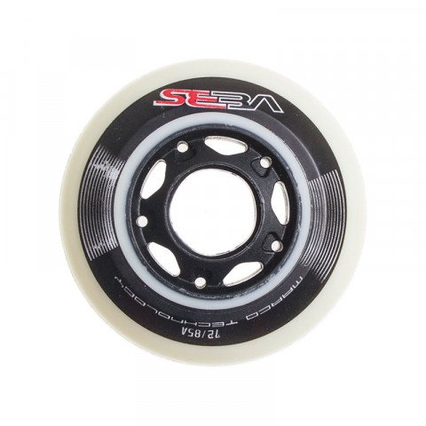 Special Deals - Seba - CW Wheel 72mm/85a - White/Black Inline Skate Wheels - Photo 1