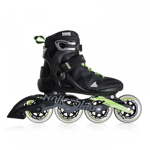 Skates - Rollerblade Macroblade 90 - Black/Green Inline Skates - Photo 1