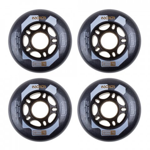 Wheels - Iqon Access 76mm/85a (4 pcs.) Inline Skate Wheels - Photo 1