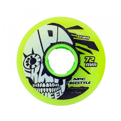 Wheels - MPC Freestyle 72mm X-Firm - Yellow (1 szt.) Inline Skate Wheels - Photo 1