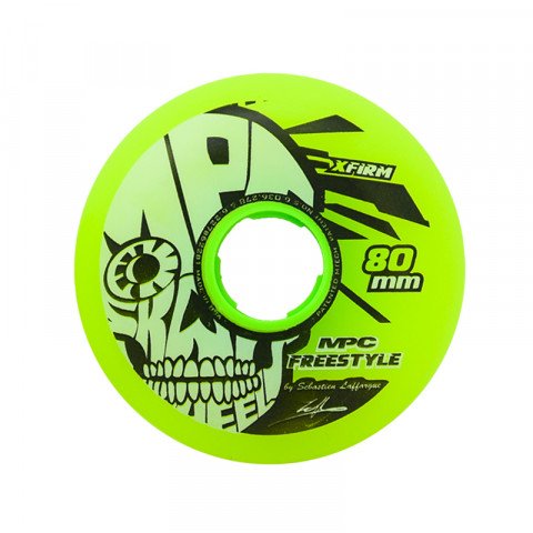 Wheels - MPC Freestyle 80mm X-Firm - Yellow (1 szt.) Inline Skate Wheels - Photo 1