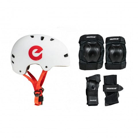 Pads - Powerslide Standard Tri-Pack + Helmet Protection Gear - Photo 1