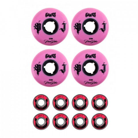 Wheels - Gawds Paul John II 57mm/88a X Wicked Abec 5 (4 pcs.) Inline Skate Wheels - Photo 1