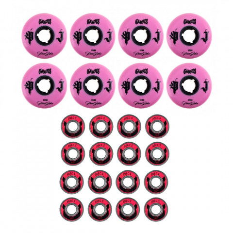 Wheels - Gawds Paul John II 57mm/88a X Wicked Abec 5 (8 pcs.) Inline Skate Wheels - Photo 1