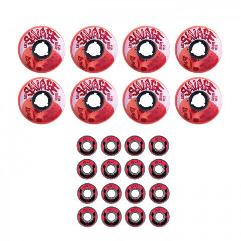 Wheels - Gawds Zack Savage 58mm/90a X Wicked Abec 5 (8 pcs.) Inline Skate Wheels - Photo 1