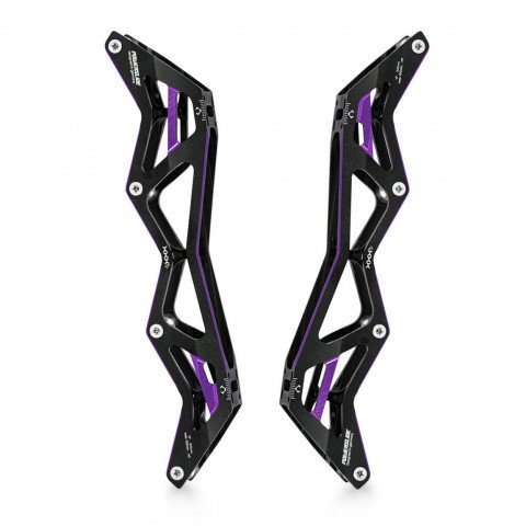Frames - Powerslide 3X4 12.0''/4x100 195mm Black/Purple Inline Skate Frames - Photo 1