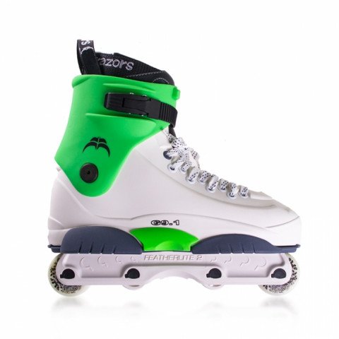 Skates - Razors - Genesys 9.1 - White/Green Inline Skates - Photo 1