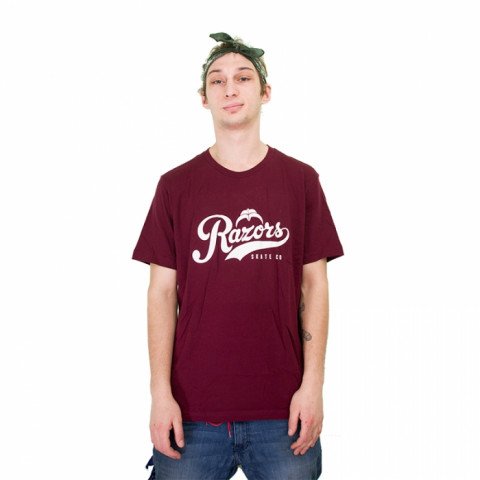 T-shirts - Razors - Slugger T-Shirt - Maroon T-shirt - Photo 1