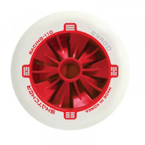 Wheels - Gyro - Snatcher 110mm/87a - Red/Silver Inline Skate Wheels - Photo 1