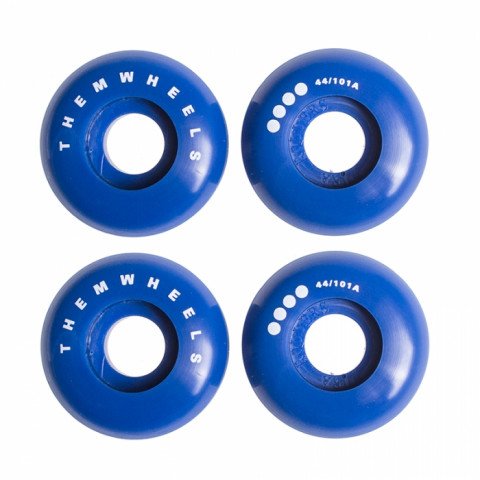 Wheels - THEM Grind Wheels 44mm/100a - Blue Inline Skate Wheels - Photo 1