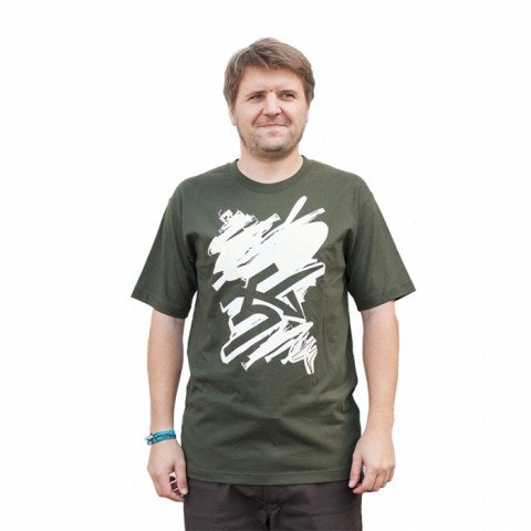 T-shirts - Vibralux - Handwritten - Tshirt - Dark Green T-shirt - Photo 1