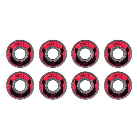 Bearings - Wicked - Abec 5 Freespin 608 (8 pcs.) - Lucy Pack Inline Skate Bearing - Photo 1