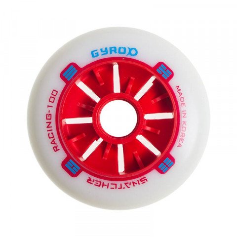 Wheels - Gyro - Snatcher 100mm/85a - Red/Blue Inline Skate Wheels - Photo 1