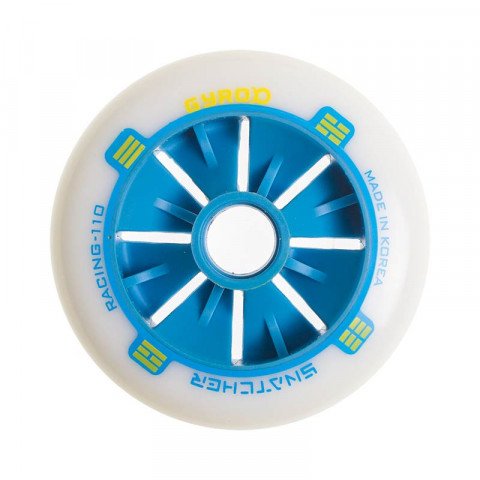 Wheels - Gyro - Snatcher 110mm/85a - Blue/Yellow Inline Skate Wheels - Photo 1