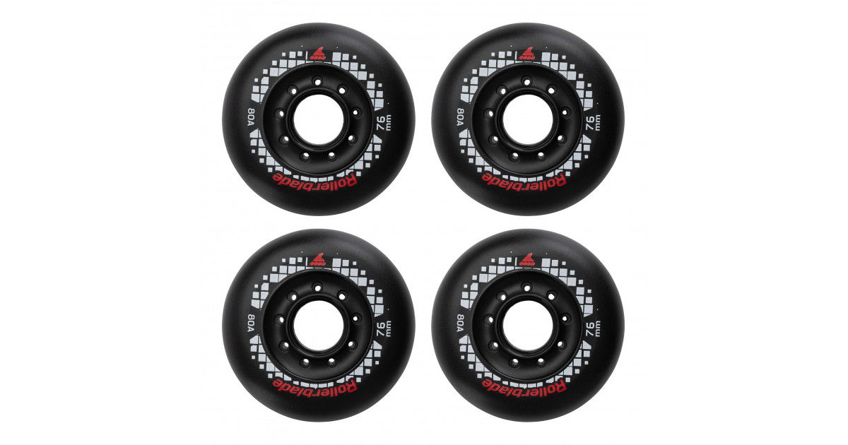 Rollerblade Apex 76mm/80A - Black - Bladeville
