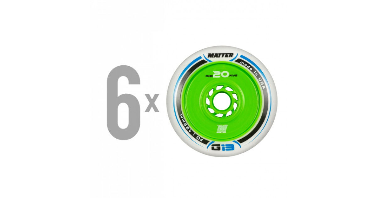 Matter G13 125mm F0 (6 pcs.) Inline Skate Wheels