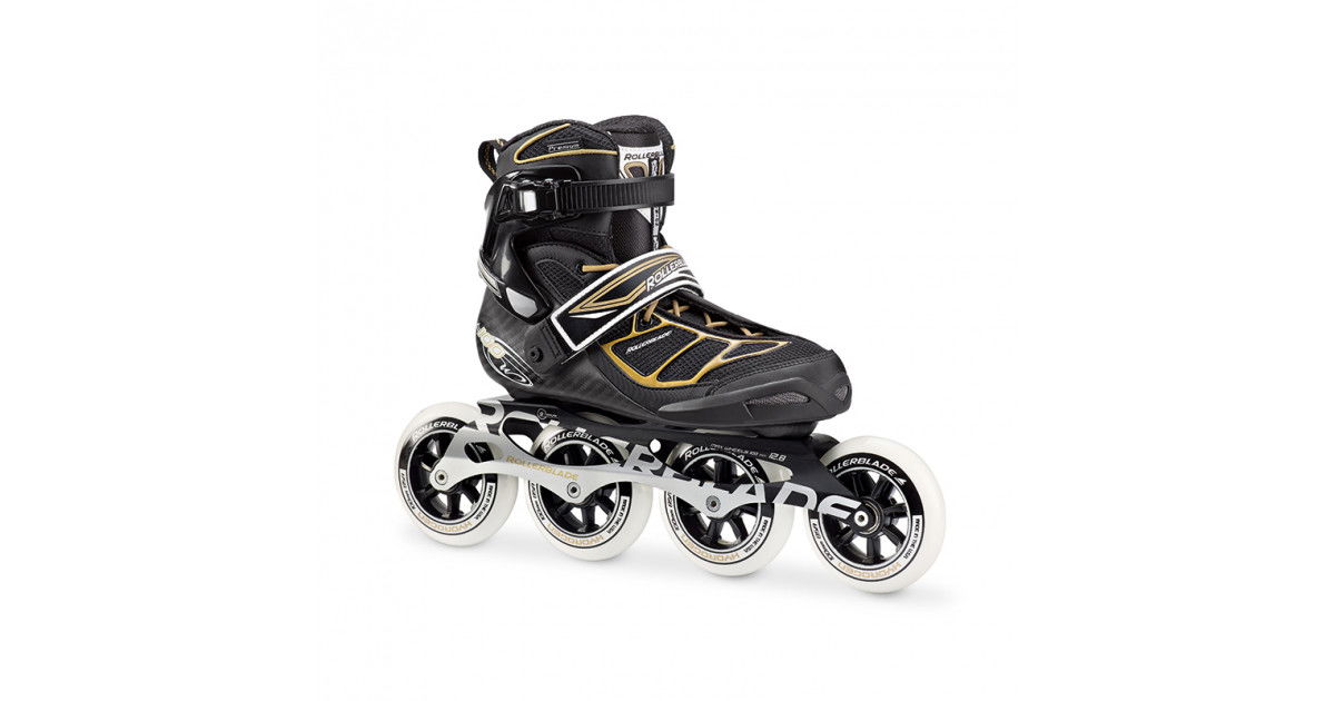 Rollerblade Tempest 100 W - Black/Gold Inline Skates