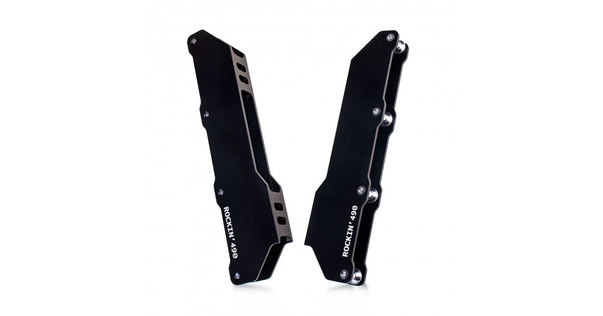 Rockin 4x90 (165mm) Charcoal Black Inline Skate Frames