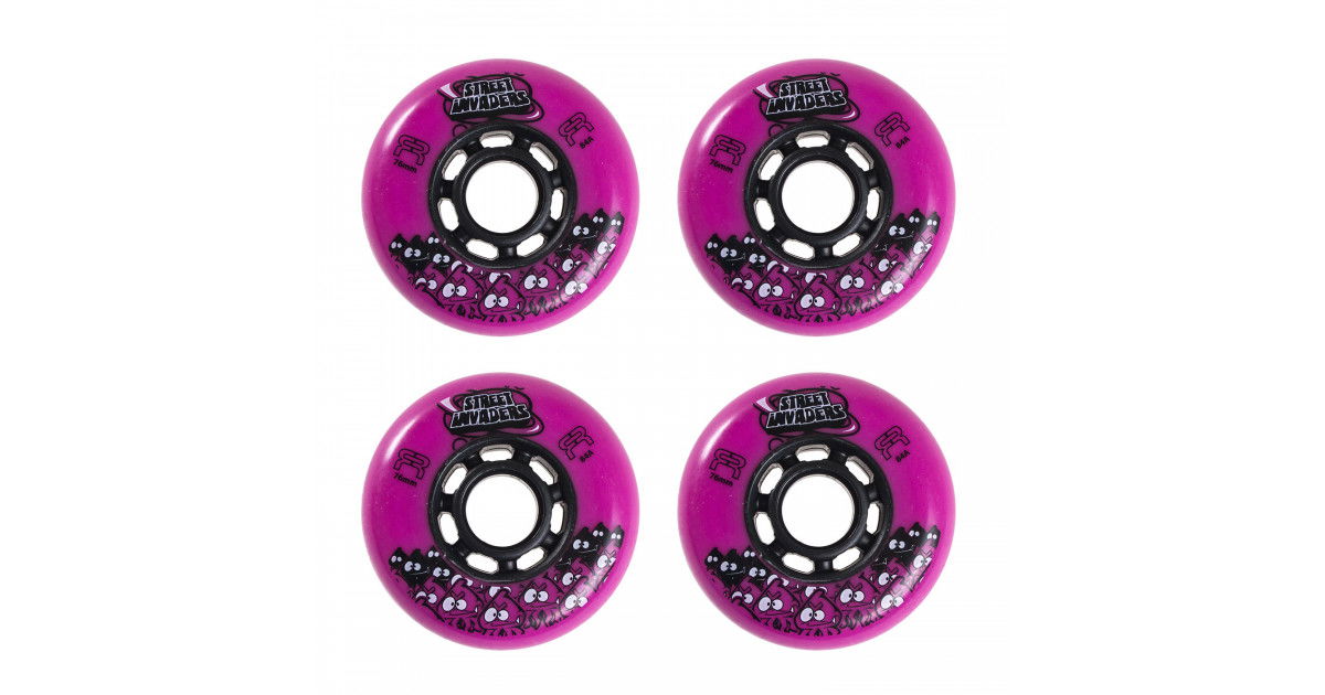 FR Street Invaders 76mm/84a - Pink (4 pcs.) - Bladeville
