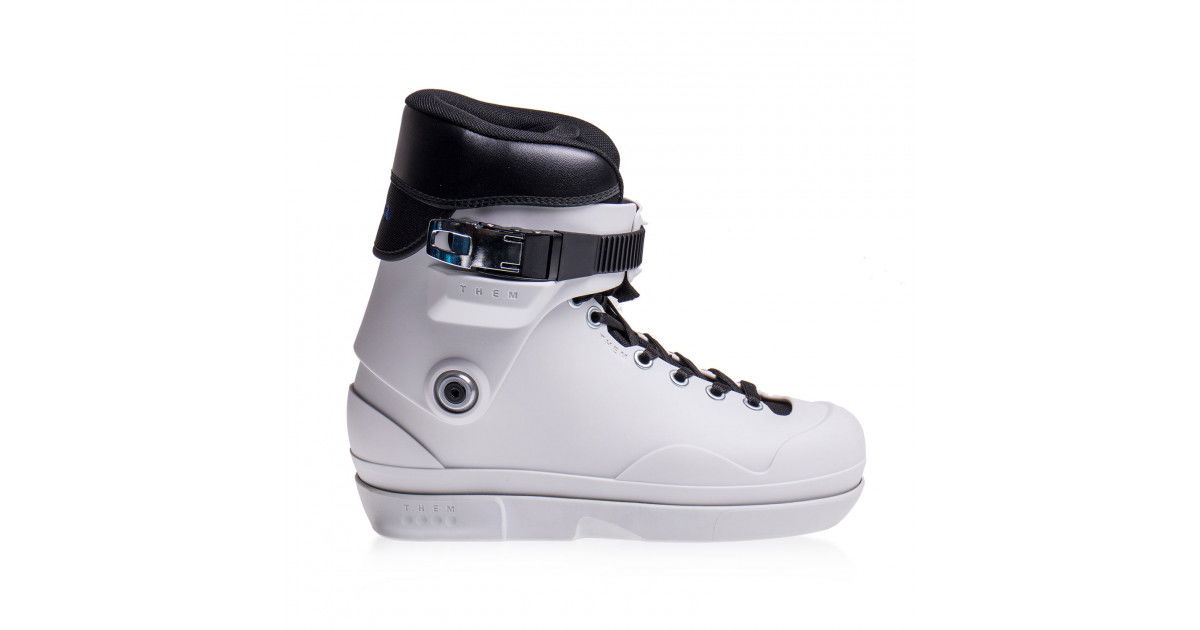 Them 909 Stock White Boot Only Inline Skates