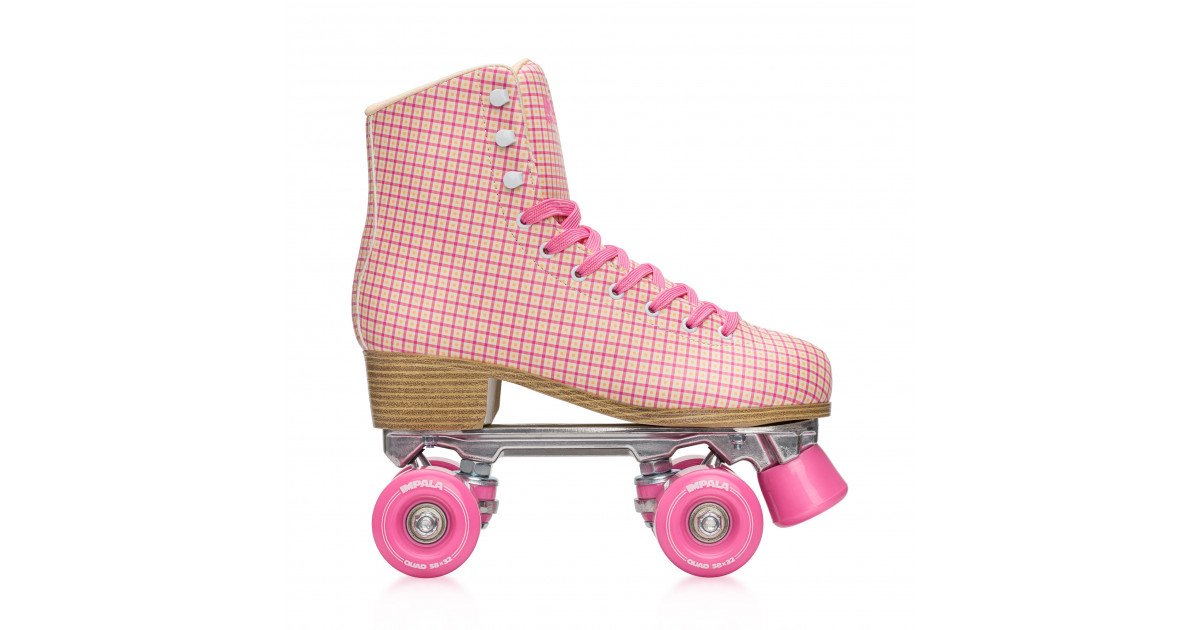 American Athletic Roller Skate- FUCHSIA PINK Quad Roller Skate, Women Size 5