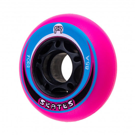 FR EZX 70mm/85a - Pink/Blue (4 pcs.) Inline Skate Wheels