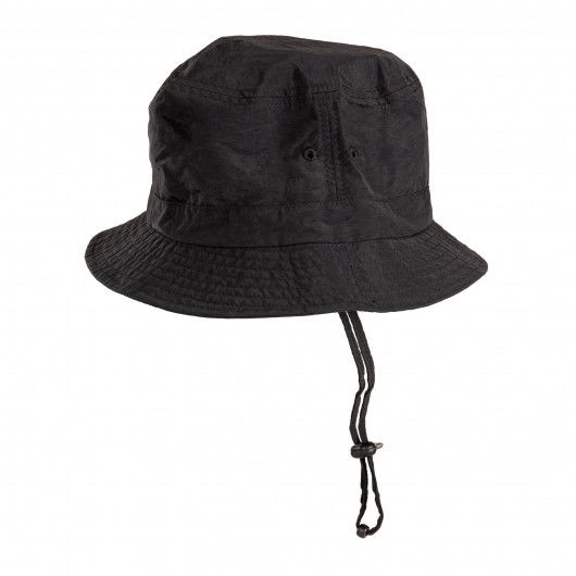 70s STRIPE BUCKET | S/M(07) BLACK/CRANBERRY (01) | BUCKET