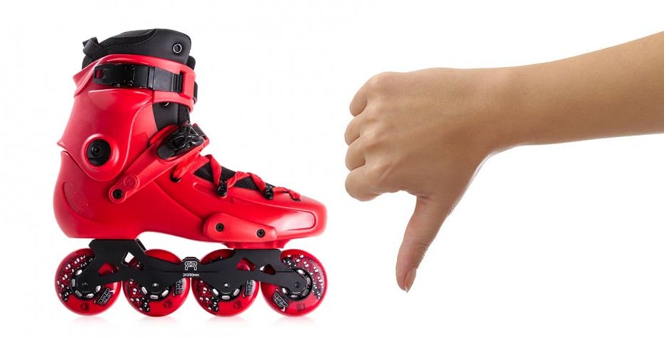 FR1 80 skates comes with frame too short for people with big feet!
